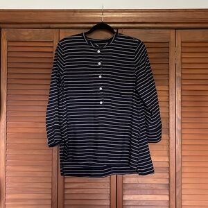 Silk-blend Striped Top